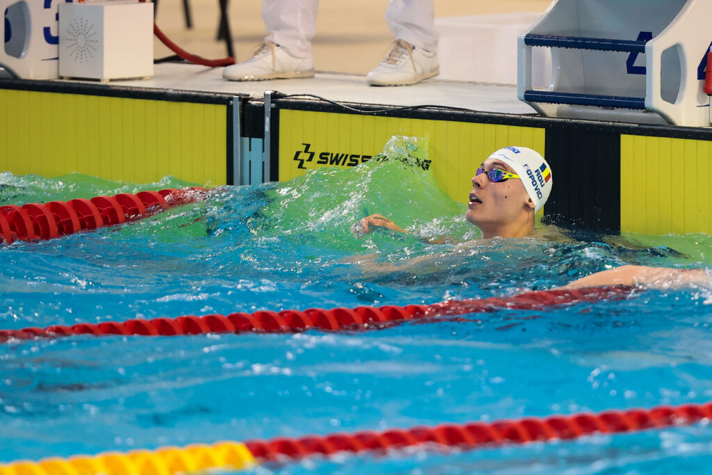 David Popovici, calificare în finala probei de 100 m liber la Mondiale cu al doilea timp