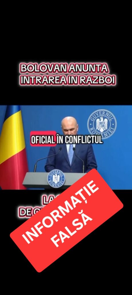 România nu va intra în război. Guvernul avertizează asupra unui fake news