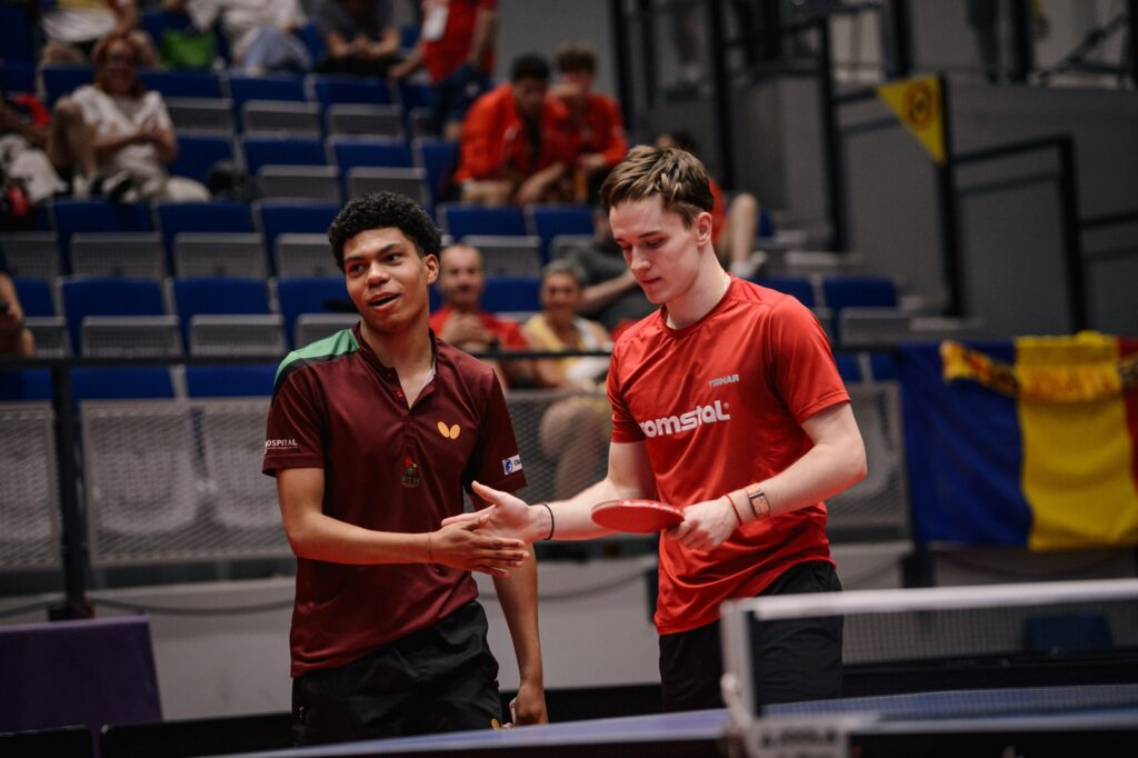 Iulian Chiriţa şi Tiago Abiodun, campioni europeni la U19 dublu masculin la tenis de masă
