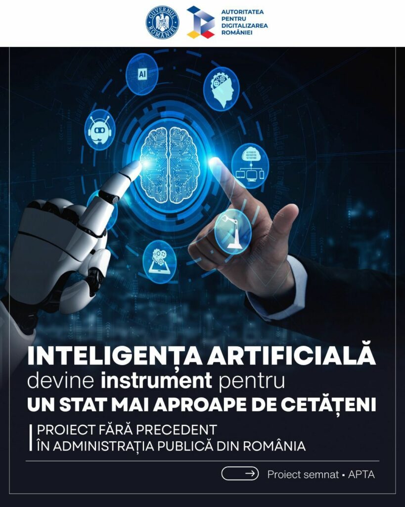 România accelerează digitalizarea: proiect de 300 milioane lei pentru integrarea inteligenţei artificiale în administraţia publică