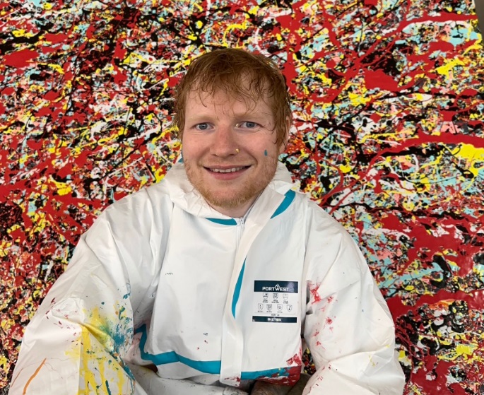 Ed Sheeran pictează în pauzele dintre turnee. Unde vor fi expuse lucrările sale