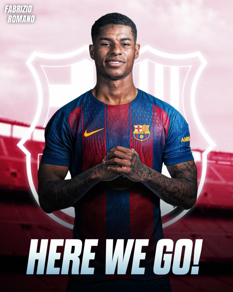 Barcelona îl transferă pe Marcus Rashford: împrumut cu opţiune de cumpărare de 35 milioane de euro