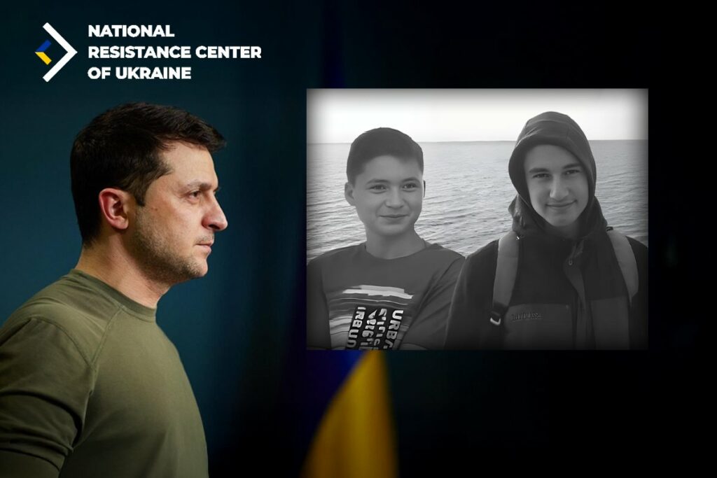 Zeleski i-a premiat post-mortem pe cei doi adolescenți de 16 ani, uciși de autoritățile ruse