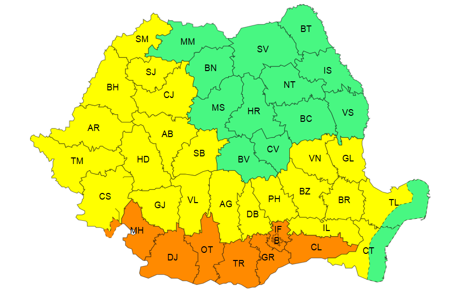 METEO. România este împărțită între caniculă extremă și vijelii