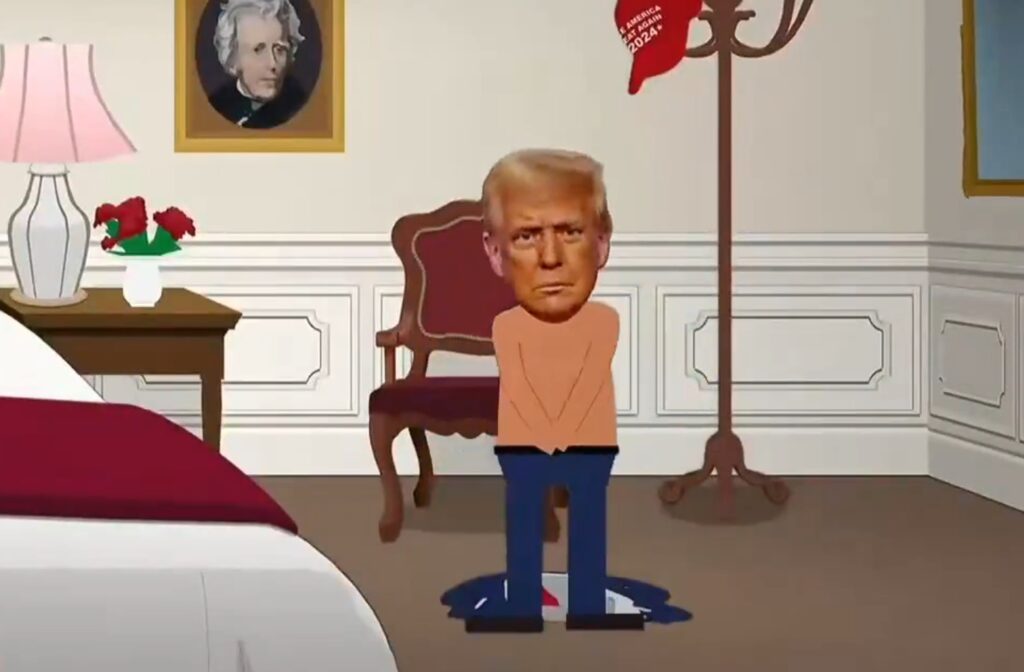Creatorul serialului South Park a refuzat să estompeze penisul personajului care îl imita pe Trump