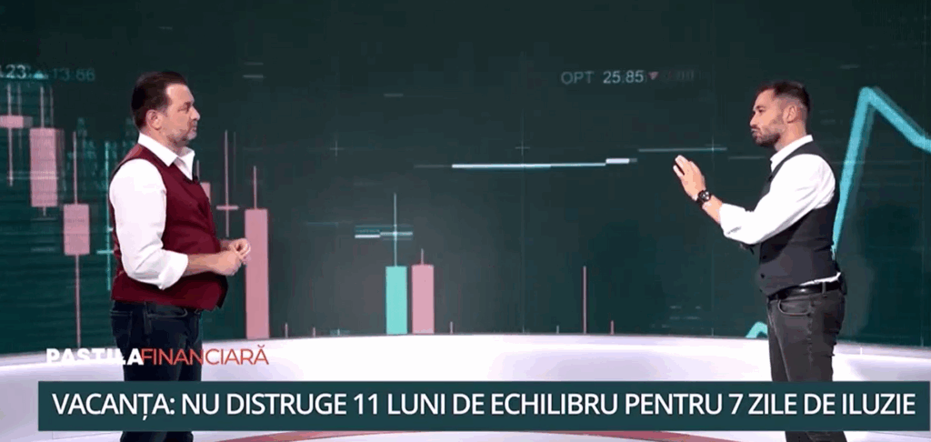 „Vacanțele nu trebuie să vină cu rate la pachet”. Lecția lui Alexandru Chirilă despre bugetare și dorințe costisitoare la Pastila Financiară by Mediafax