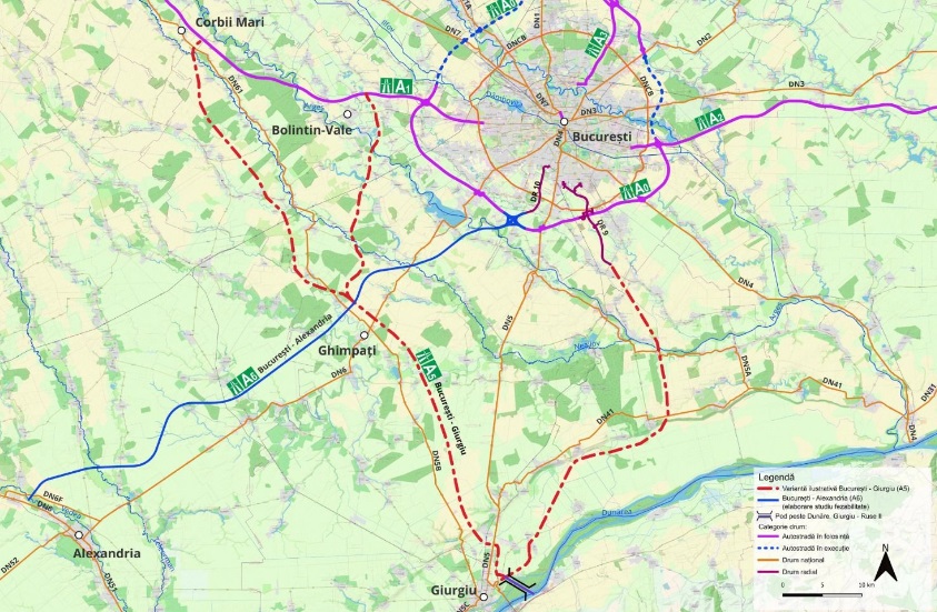 Un pas important pentru drumul de mare viteză București-Giurgiu, anunță Ministrul Transporturilor