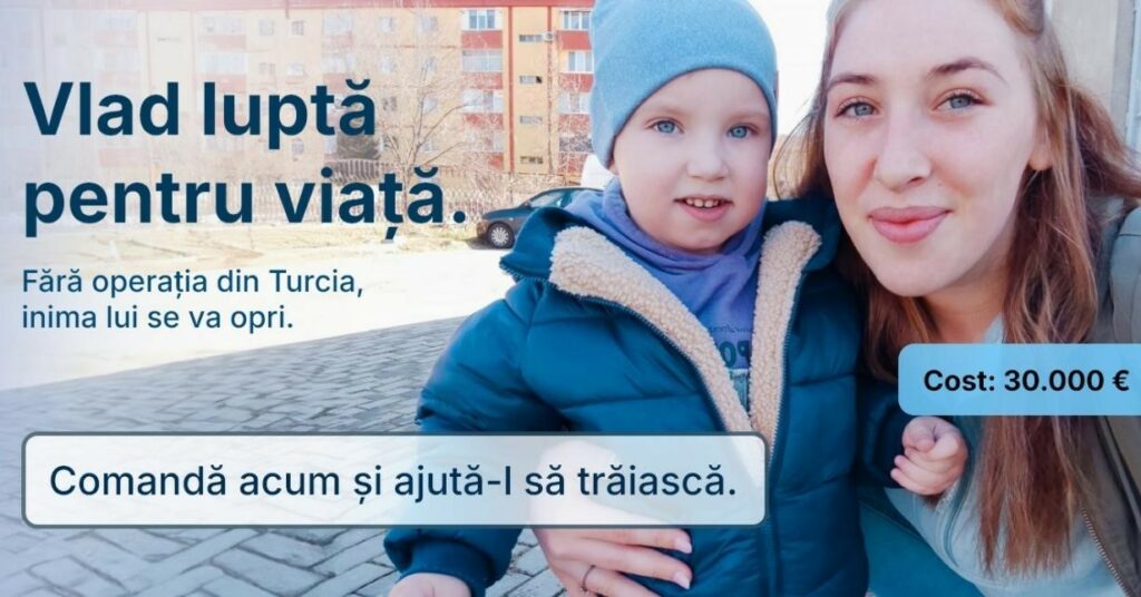 O inimă mică, o luptă mare. Vlad are nevoie de noi