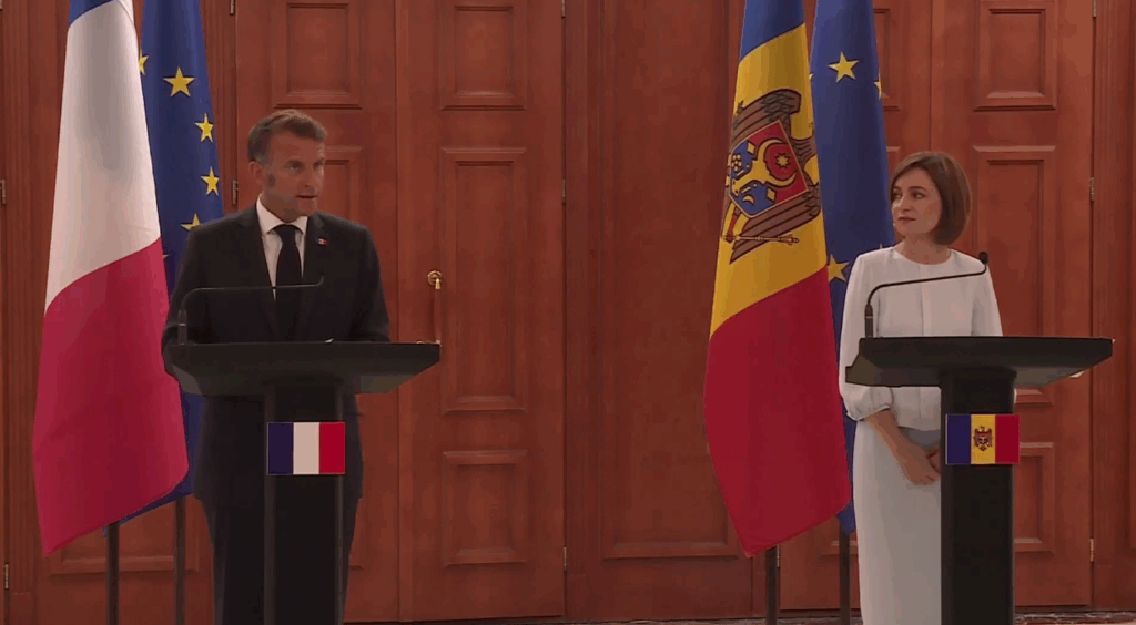 Macron, la Chișinău: „Cetățenii Moldovei au înțeles că aderarea la UE reprezintă o șansă istorică pentru prosperitate”