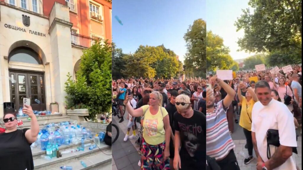 Criza de apă din Bulgaria a scos oamenii în stradă. Proteste cu bidoane goale: „Vrem apă!”