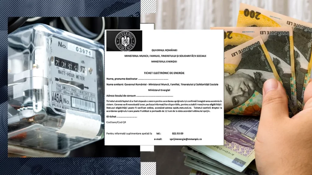 Voucherele de 50 de lei pentru facturile la energie pot fi solicitate începând de azi. Care este procedura