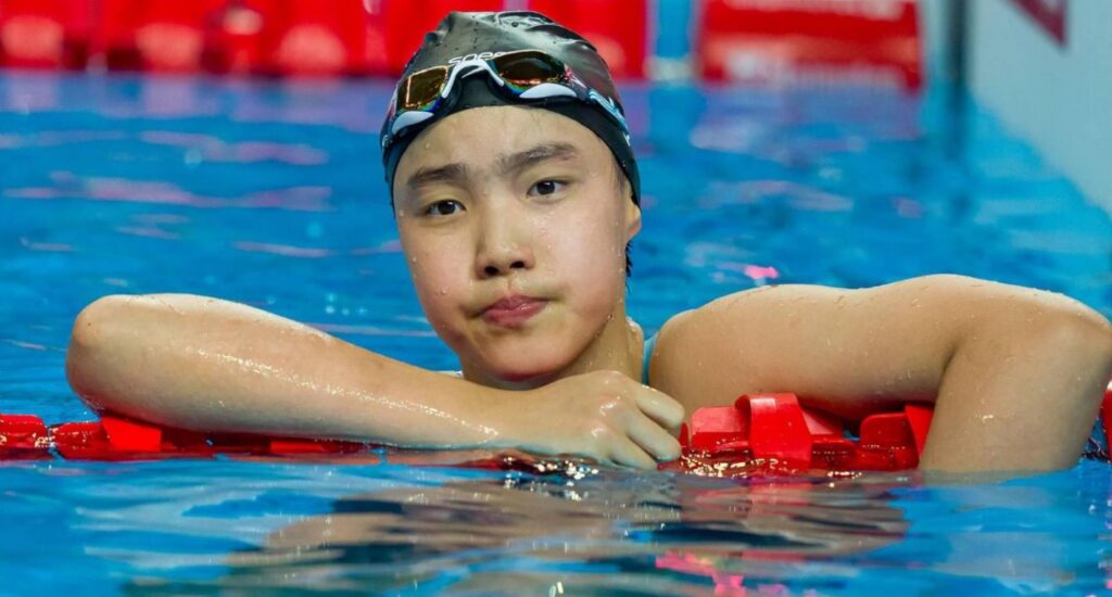 Campioană la 12 ani! Yu Zidi devine cea mai tânără medaliată din istoria Campionatelor Mondiale de Natație