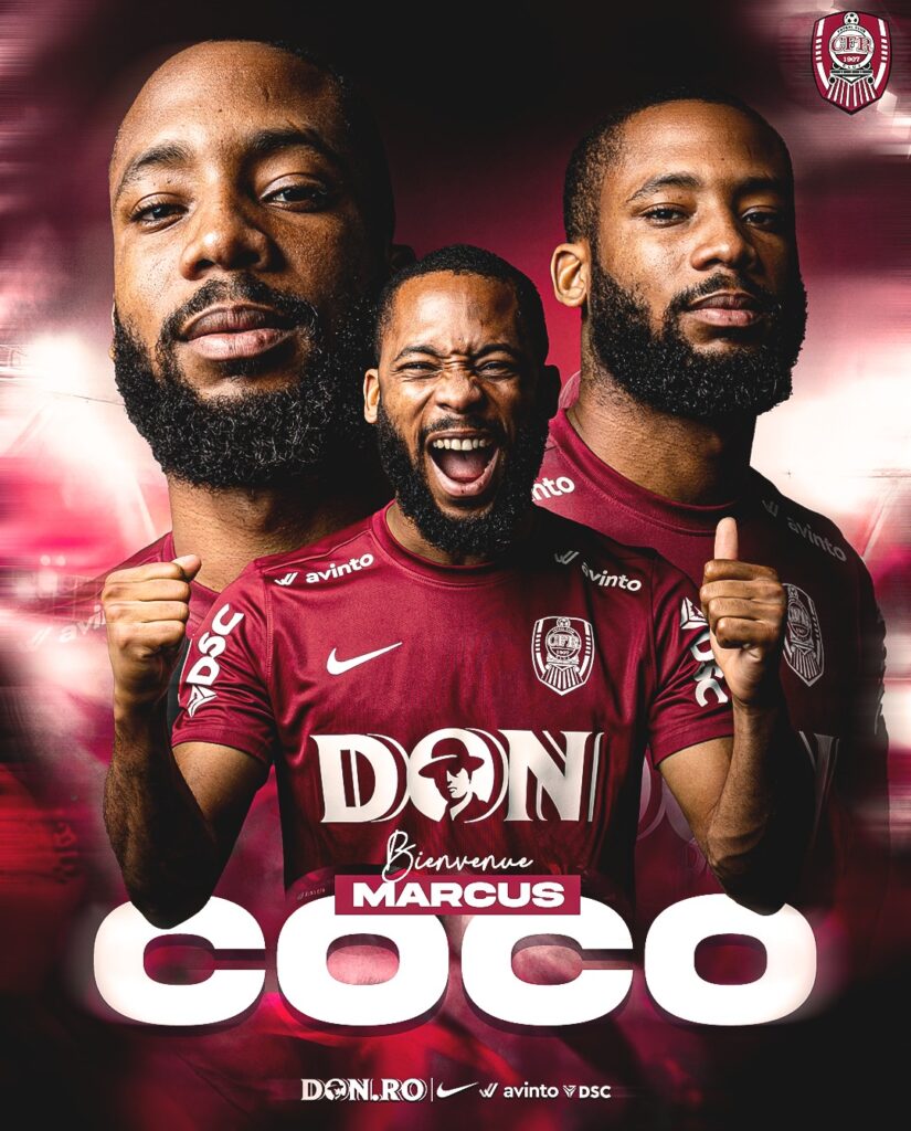 Fundaşul francez Marcus Coco, prezentat oficial de CFR Cluj