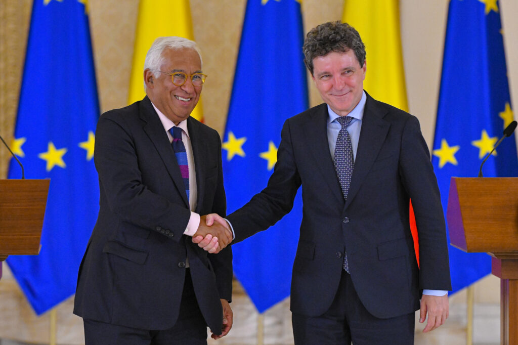 Nicușor Dan a discutat cu António Costa despre sprijinul pentru Ucraina și competitivitatea UE