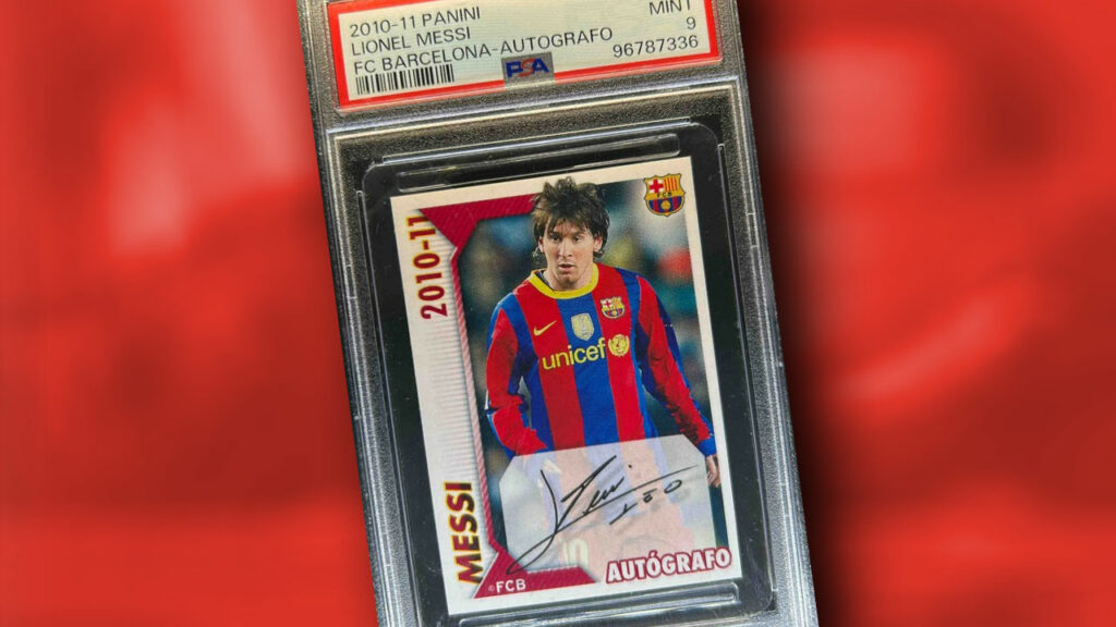 Un abțibild Panini cu Lionel Messi, vândut pentru 1,5 milioane de dolari, un record pentru fotbal
