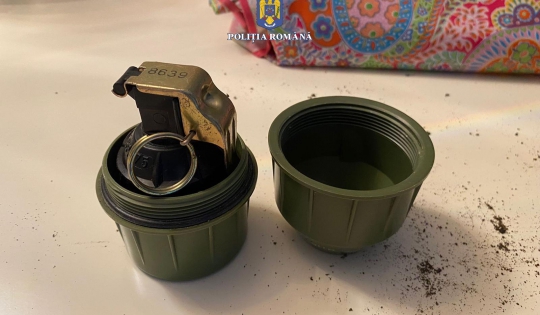 Grenadă funcțională descoperită la percheziții în Timișoara după răfuiala dintre două clanuri
