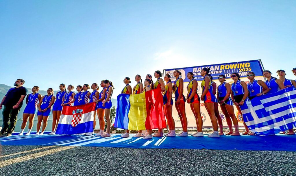 România, bilanț spectaculos la Campionatele Balcanice de canotaj de la Ioannina: 18 medalii, șase de aur