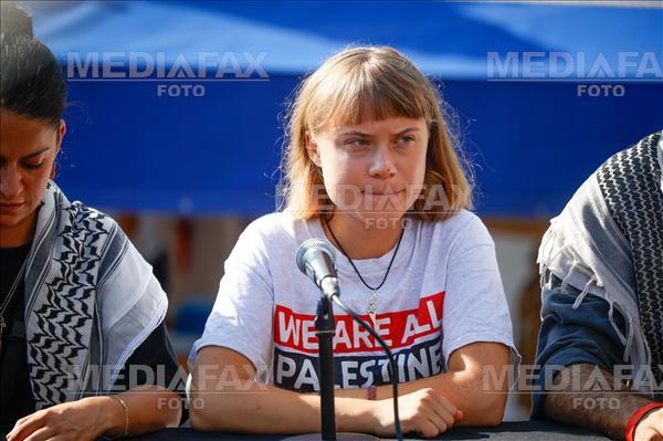 Flotila din Gaza susține că una dintre ambarcațiunile sale a fost „lovită”. Greta Thunberg participă la misiunea umanitară