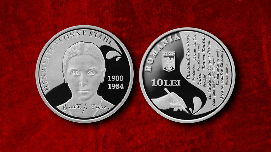 BNR: Monedă de argint emisă la 125 de ani de la nașterea Henriettei Yvonne Stahl