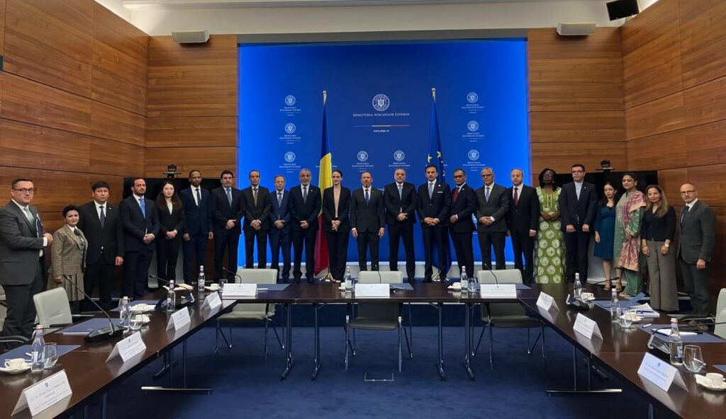 Oana Țoiu s-a întâlnit cu ambasadorii țărilor din Organizația pentru Cooperare Islamică. Discuții despre conflictul și situația umanitară din Fâșia Gaza