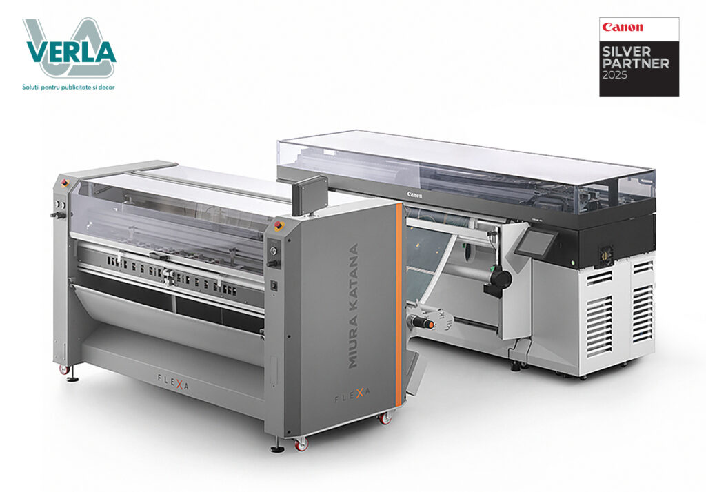 Verla aduce în premieră în România echipamentul Miura Katana, într-un flux complet cu imprimanta Canon Colorado M-Series