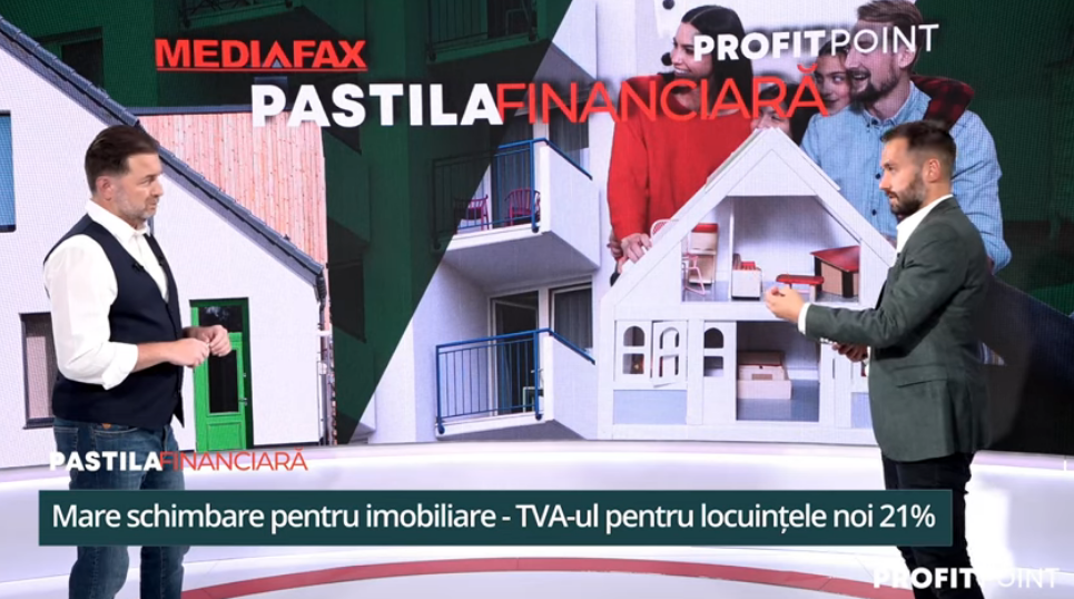 Mare schimbare pentru imobiliare. TVA-ul de 21% crește prețul apartamentelor cu mii de euro – Pastila Financiară by Mediafax