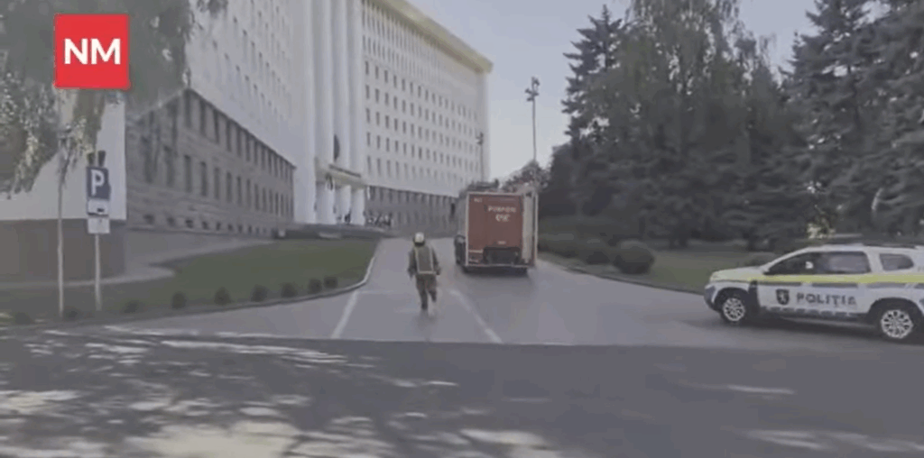 Incendiu în clădirea Parlamentului Republicii Moldova