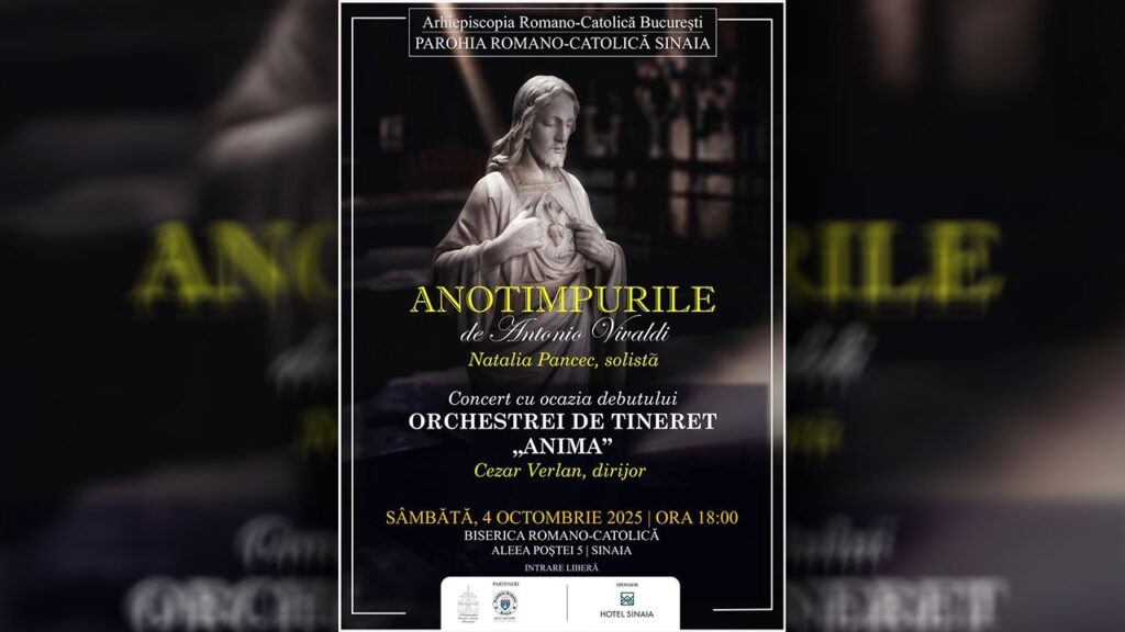 Parohia Romano-Catolică din Sinaia organizează un concert cu ocazia debutului Orchestrei de tineret „ANIMA”