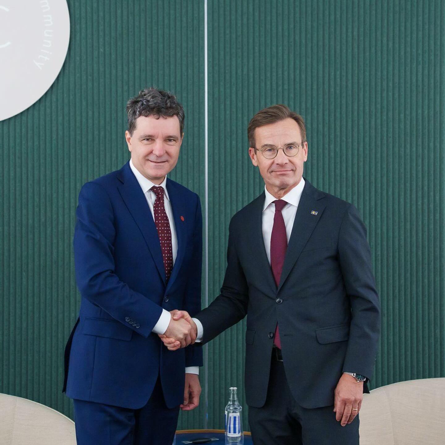 Nicușor Dan, discuții cu premierul Suediei la Copenhaga