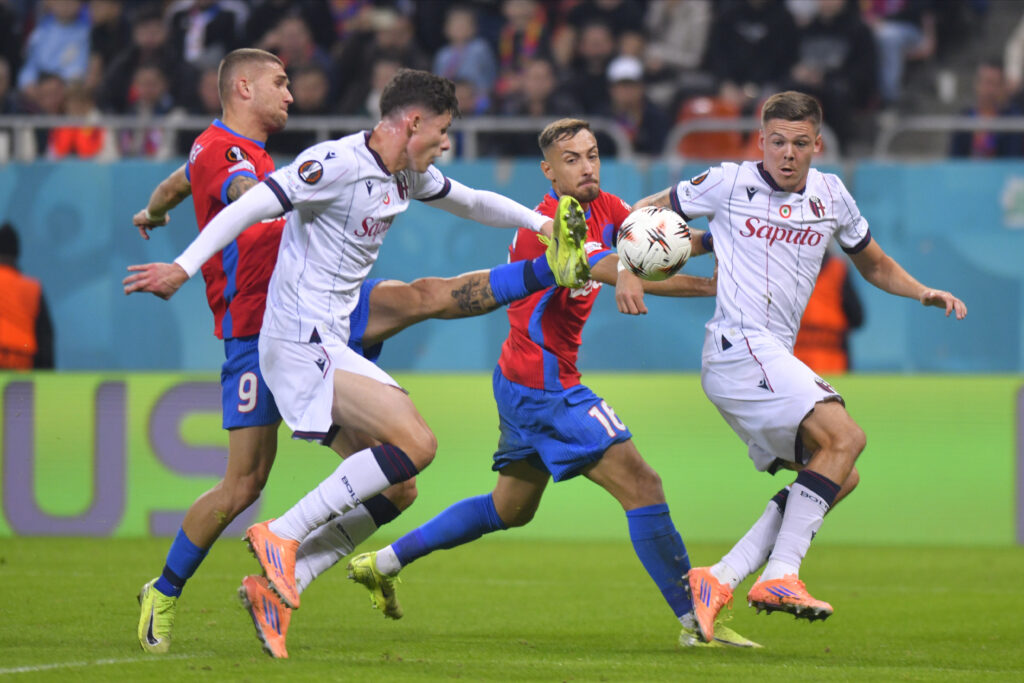 FCSB, învinsă de Bologna în etapa a 3-a din Europa League, scor 1-2
