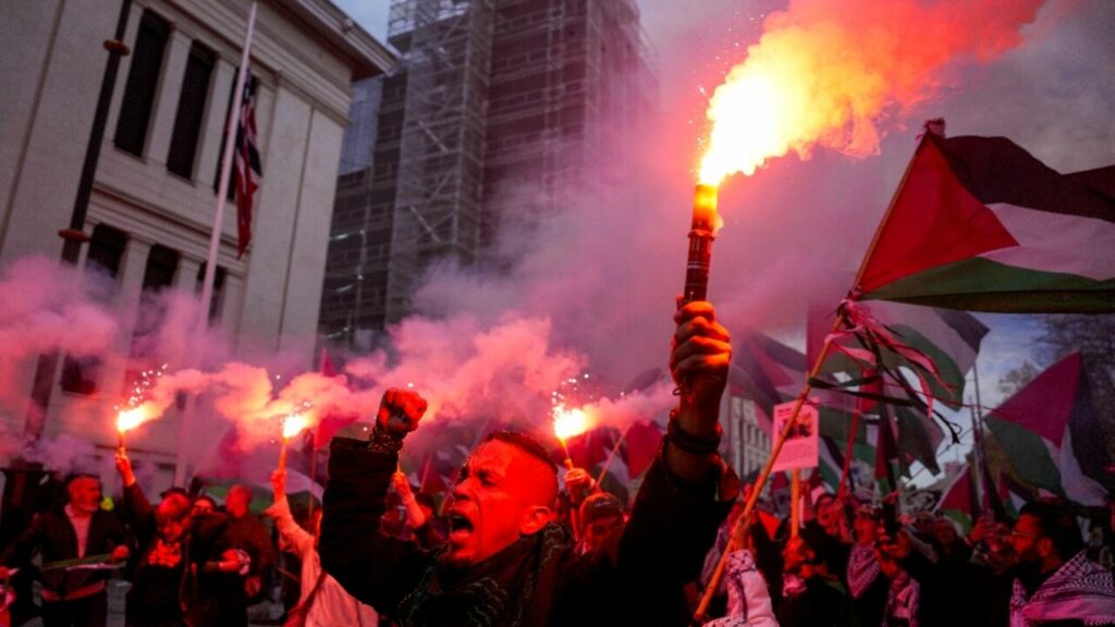 Demonstrații pro-palestiniene la meciul Norvegia – Israel