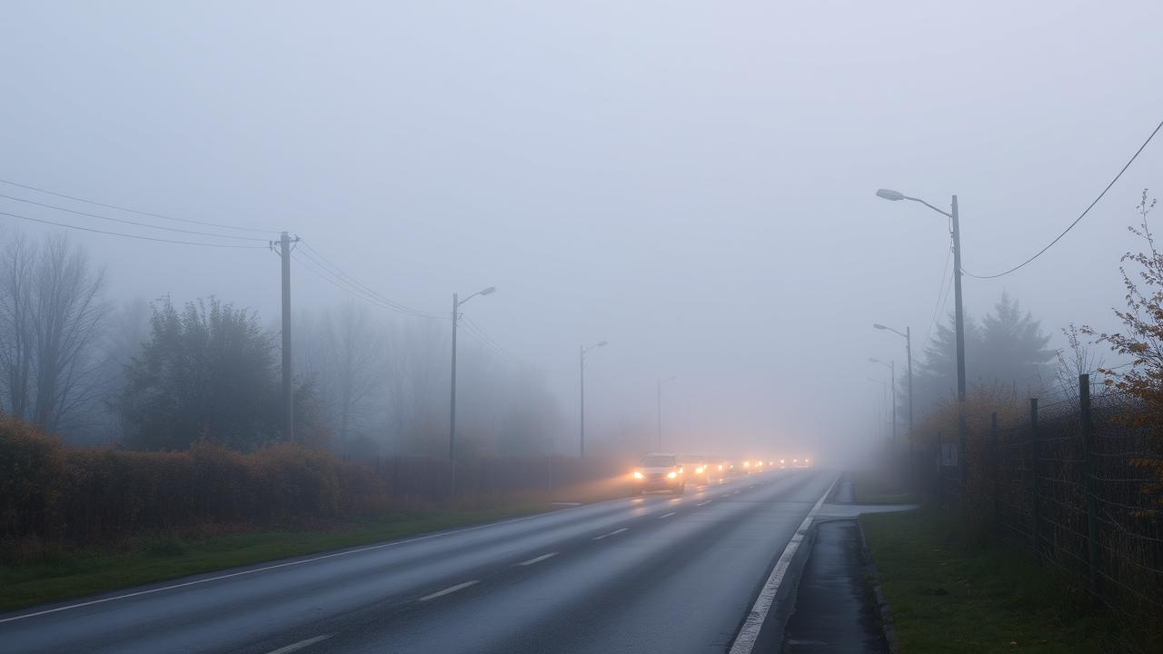 Ceață densă pe drumurile din jumătate din țară: vizibilitate sub 50 de metri luni dimineață