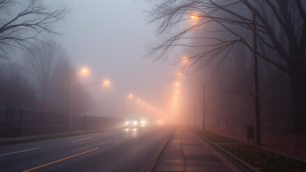 Poza pentru articolul Cod galben de ceață densă și vânt puternic în vestul și nordul țării