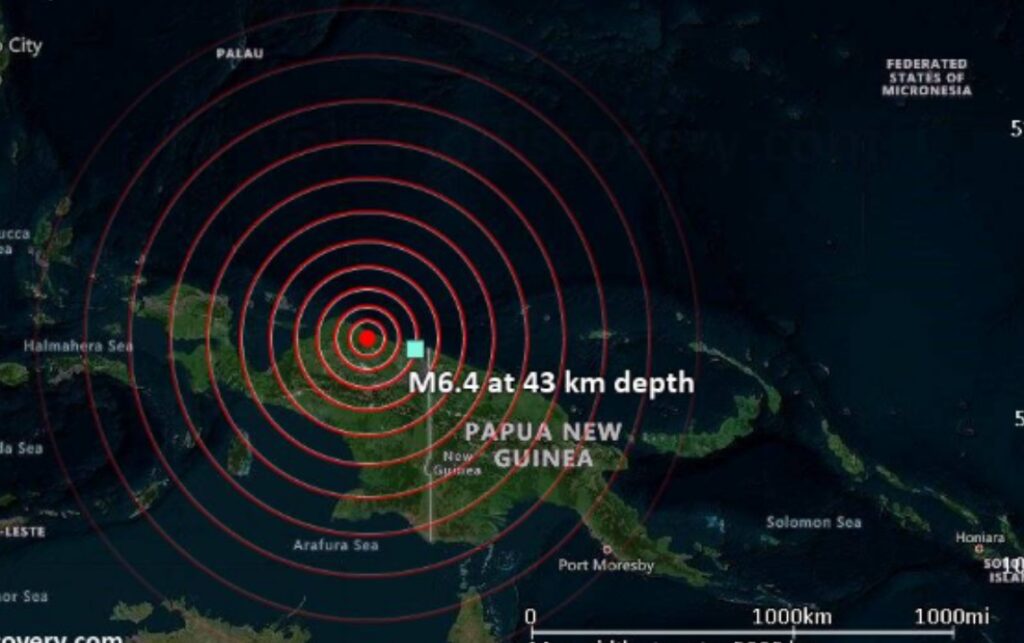 Un cutremur cu magnitudinea de 6,7 a lovit Papua, Indonezia