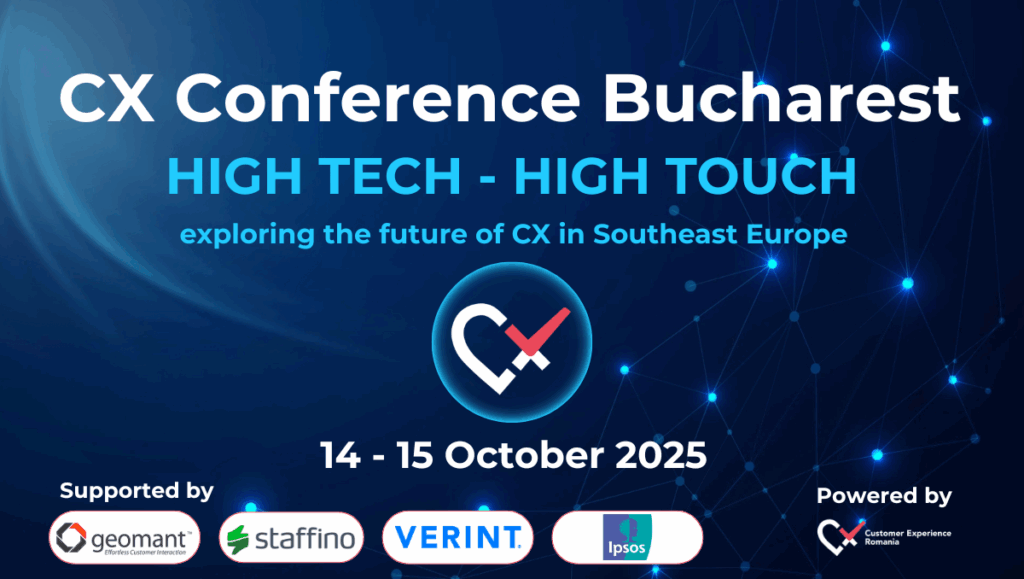 Inspirație, bune practici și o radiografie a situației locale în CX: CX Conference Bucharest 2025 aduce în prim-plan liderii globali din Customer Experience și cele mai recente studii despre clienții din România