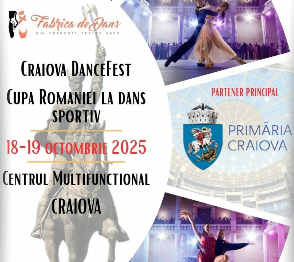Cupa României la dans sportiv revine la Craiova după un deceniu
