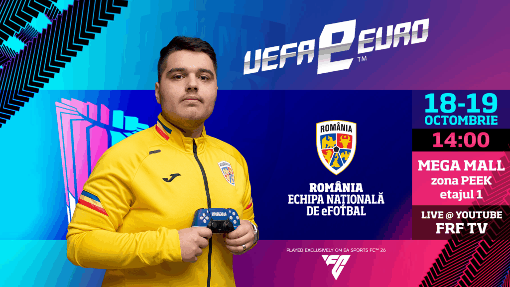 Naționala României de eFotbal debutează în calificările pentru UEFA eEURO 2025