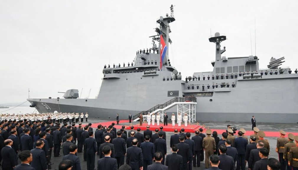 Coreea de Nord: Kim Jong Un a inspectat noul distrugător de 5.000 de tone echipat cu arme nucleare