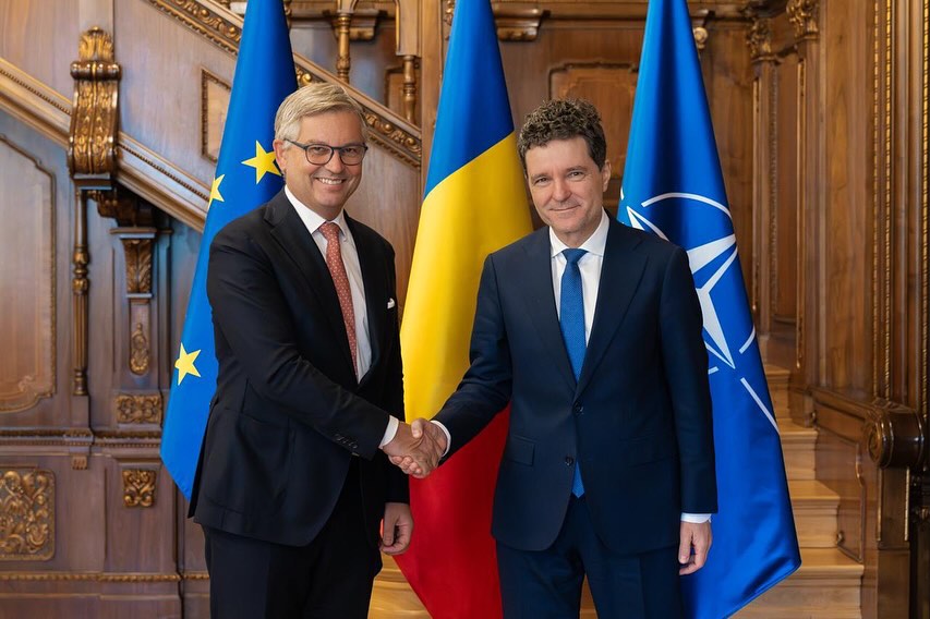 Nicușor Dan a discutat cu comisarul european Magnus Brunner despre apărarea UE și spațiul Schengen