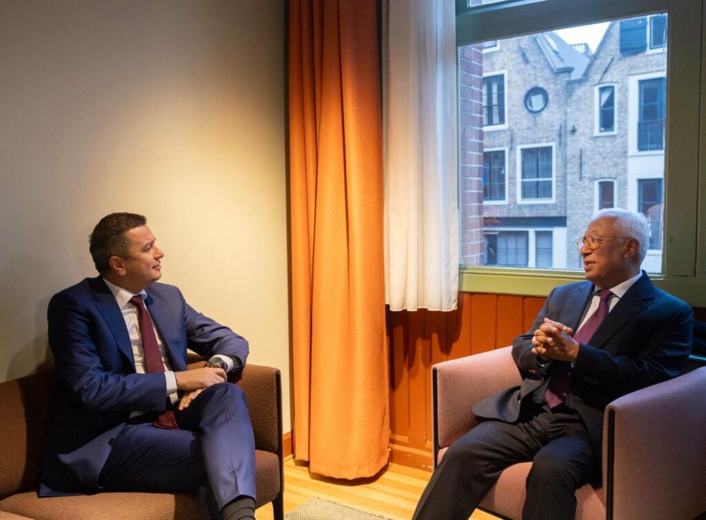 Sorin Grindeanu s-a întâlnit cu președintele Consiliului European, Antonio Costa