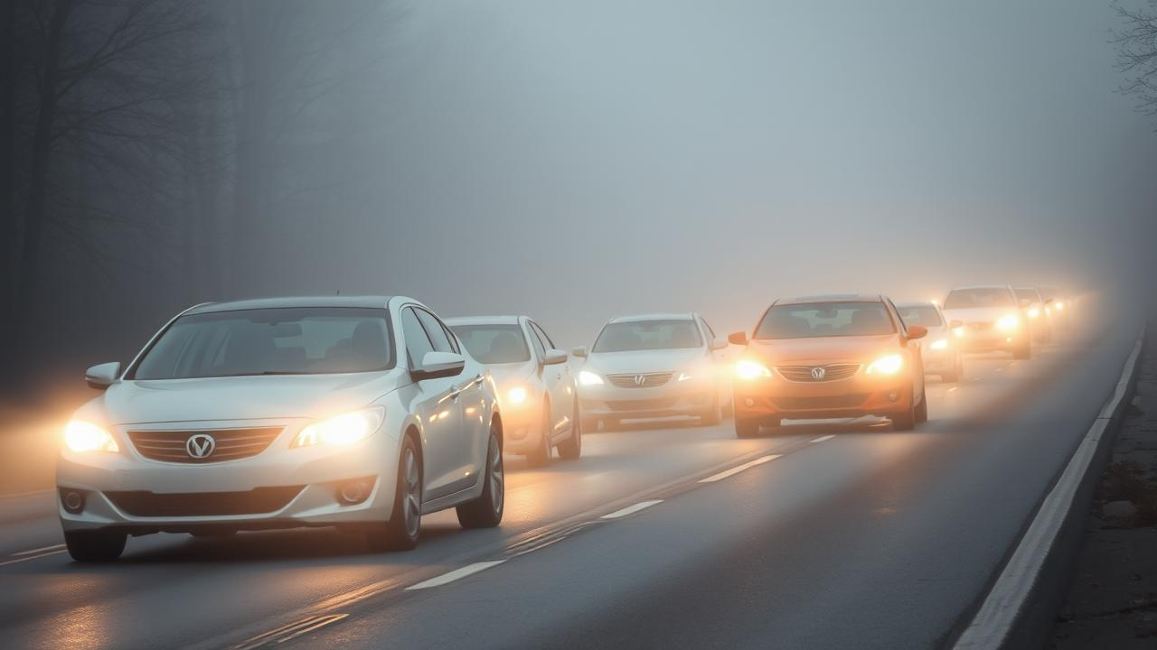 INFOTRAFIC: Ceața reduce vizibilitatea pe drumuri din mai multe județe ale țării