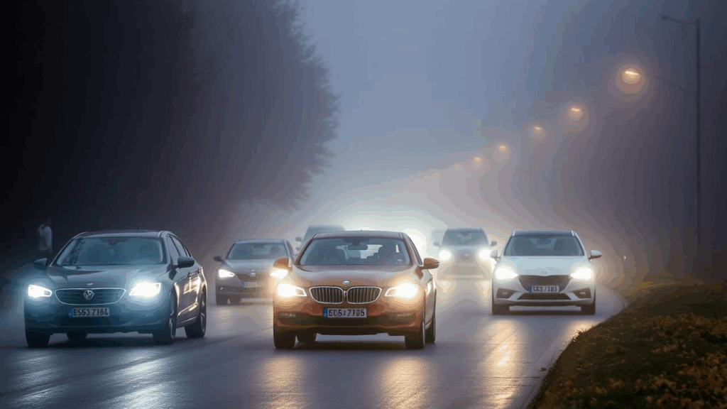 ANM emite cod galben de ceață în județele Brașov și Sibiu