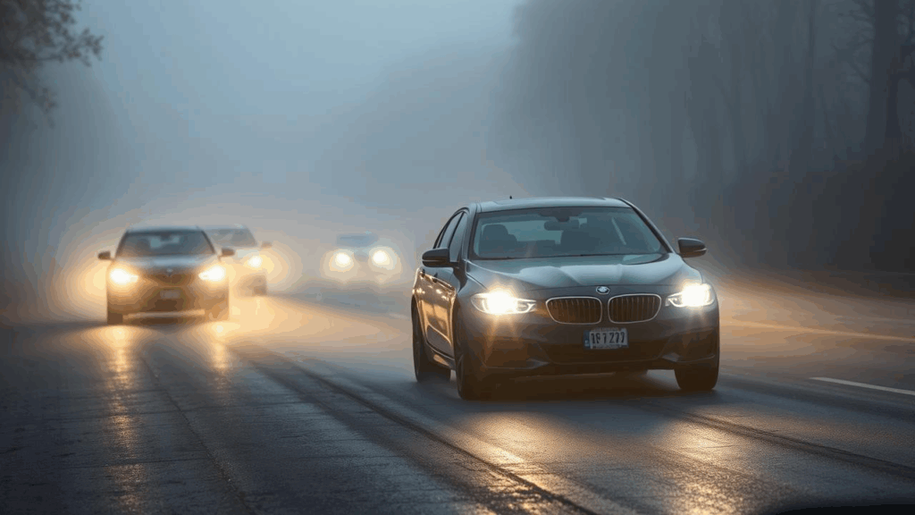 Vizibilitate redusă în trafic în aproape toată țara din cauza ceții