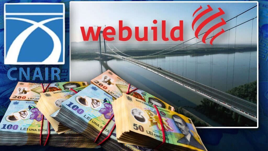 CNAIR a executat OFICIAL scrisoarea de garanție a companiei Italiane Webuild pentru Podul de la Brăila – 80 milioane lei în conturile CNAIR