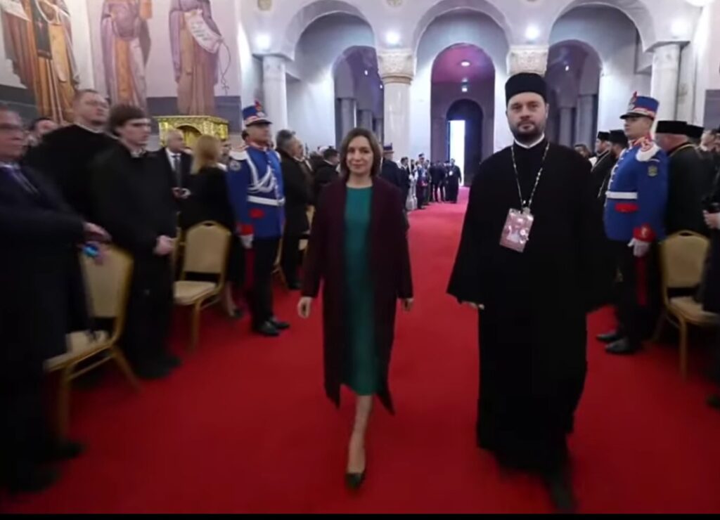Maia Sandu a ajuns la Catedrala Națională