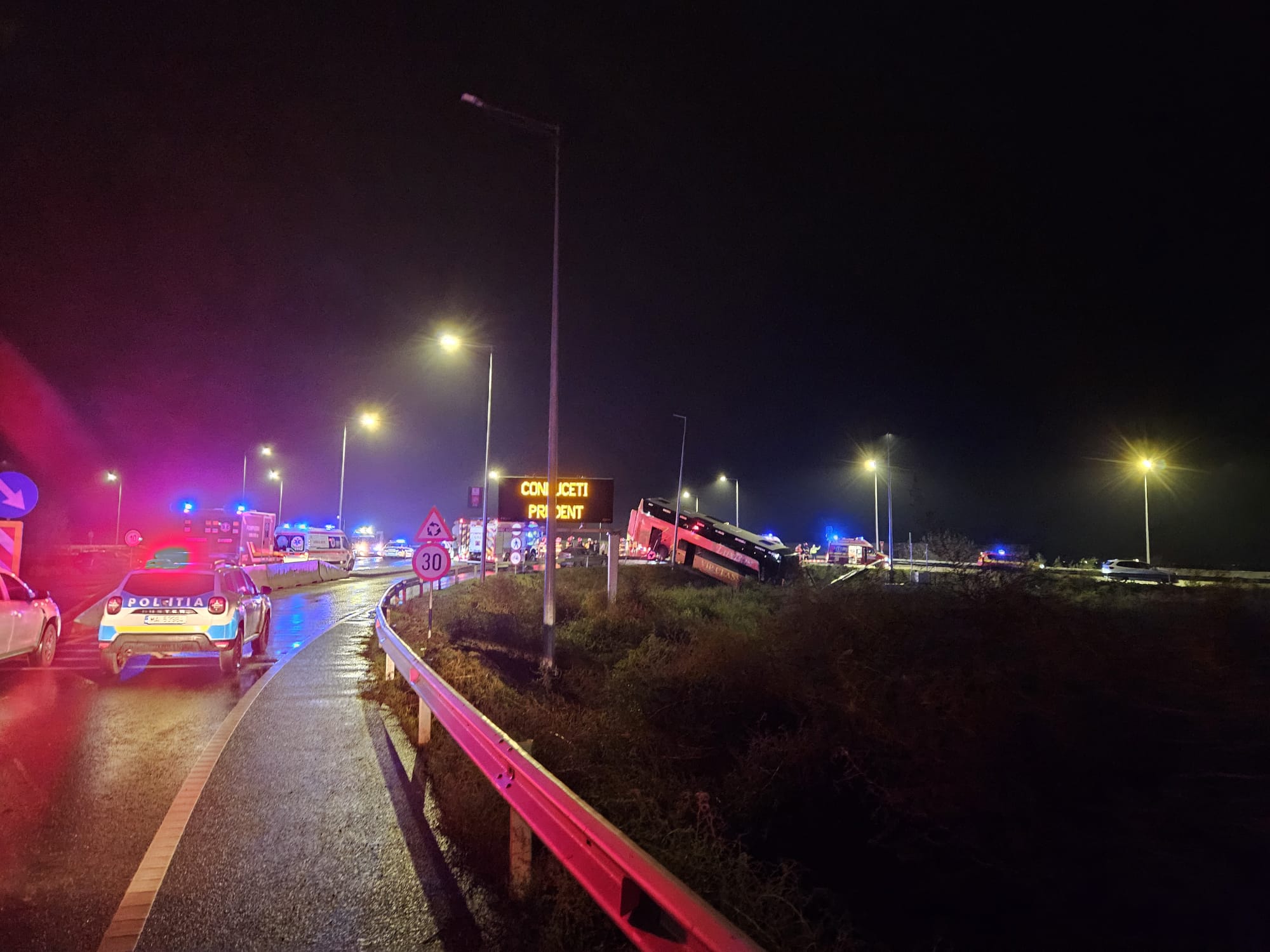 Accidente pe DN1, lucrări Magistrala 6 de metrou