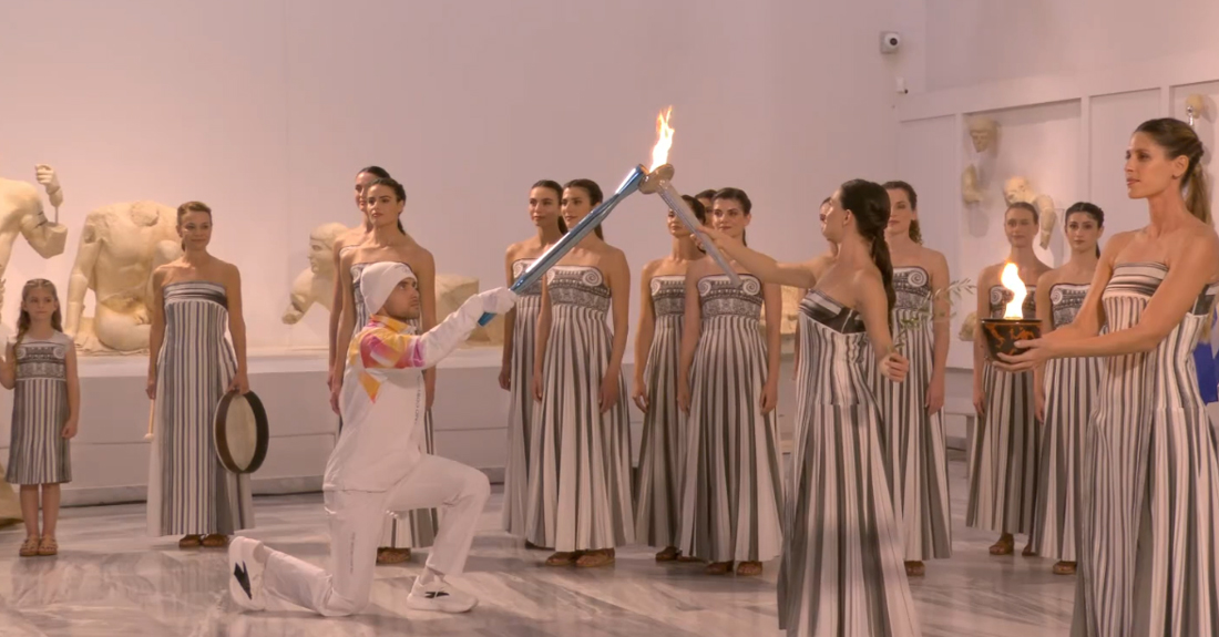 Torța olimpică pentru JO 2026 a fost aprinsă la Atena