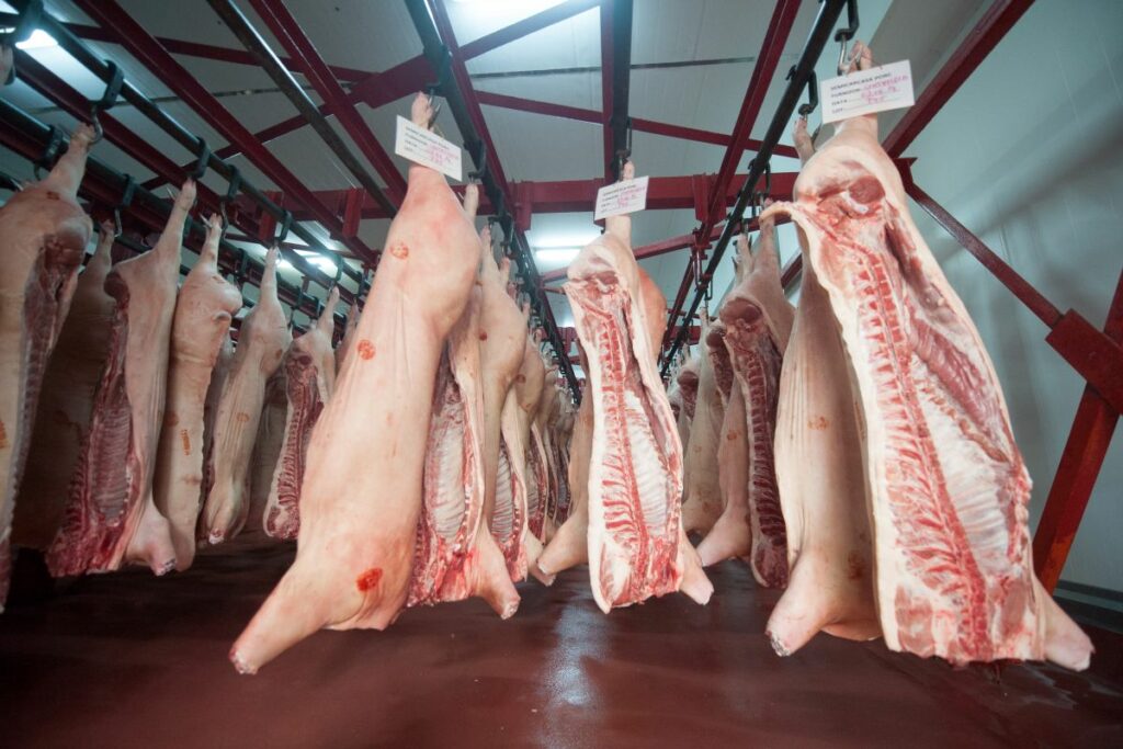Mai multă carne de porc românesc în marile supermarketuri. Abatorul Periș, vizitat de ministrul Agriculturii