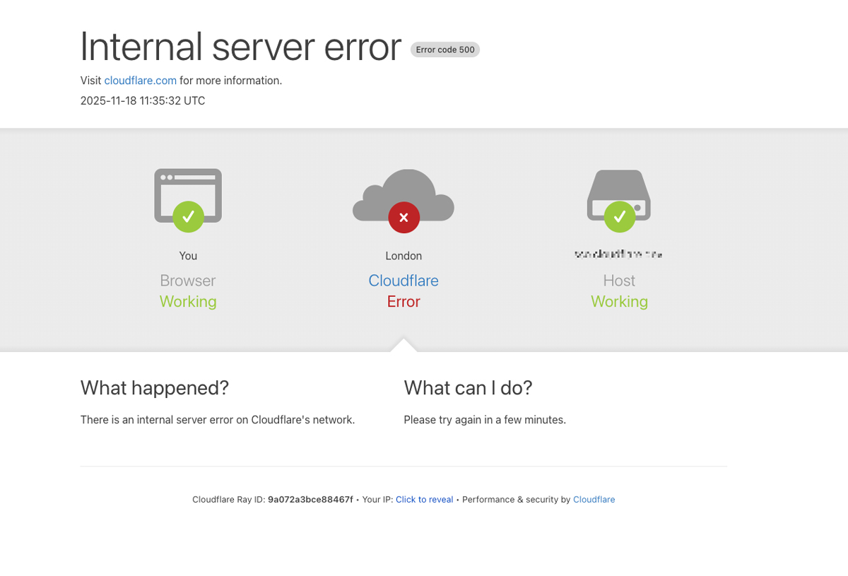 Cloudflare explică întreruperea majoră din 18 noiembrie