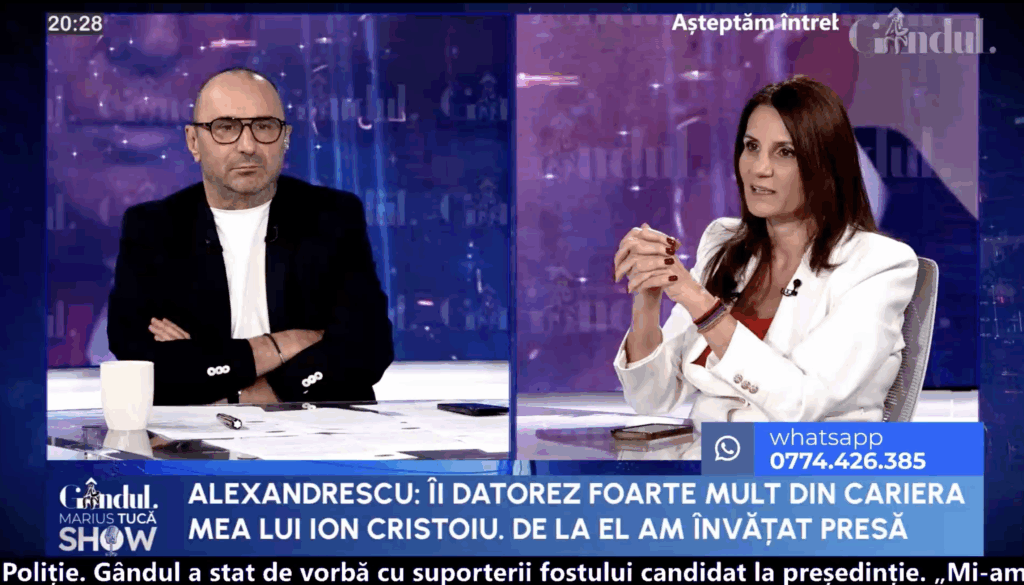 Anca Alexandrescu: Tot ce am făcut în ultimul an, alături de domnul Georgescu, am făcut pentru că am crezut